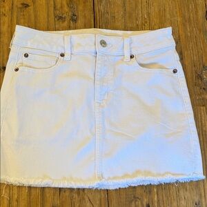 American Eagle Outfitters Cream Mini Skirt